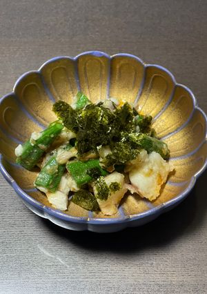 オクラと長芋のわさび麺つゆ和え♪-レシピのメイン写真