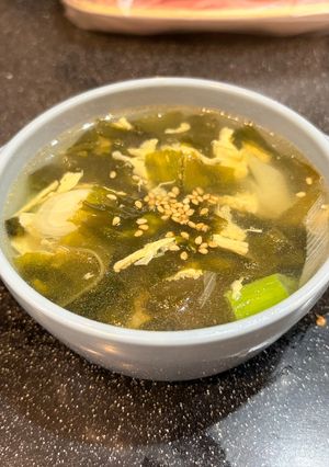 【男料理】超簡単！焼肉屋さんの卵とわかめのスープ-レシピのメイン写真