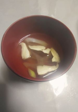 松茸と長ねぎの香り豊かなすまし汁-レシピのメイン写真