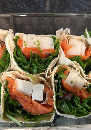 湯葉で生春巻き風+スイートチリソース-レシピのメイン写真