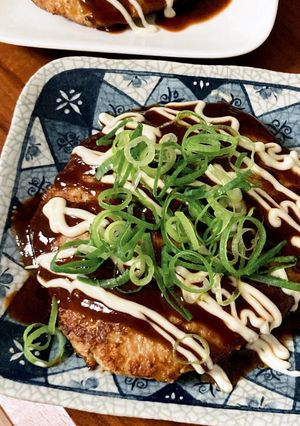 お好み焼き風ハンバーグ-レシピのメイン写真