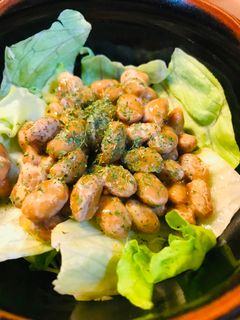 毎日の納豆●レタスでつつんで-レシピのメイン写真
