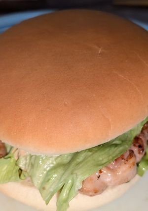 タレ焼きチキンバーガー-レシピのメイン写真
