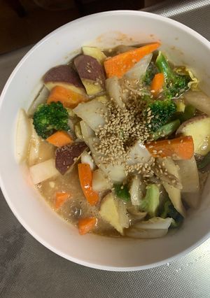 お一人様洋風ウスターレモン照焼味野菜炒め-レシピのメイン写真