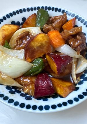 さつまいもと鶏もも肉の酢豚風-レシピのメイン写真