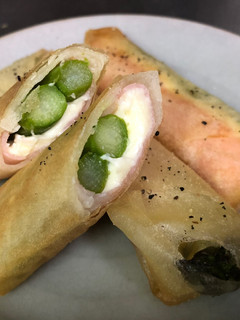 アスパラ・ハム・チーズの春巻き!-レシピのメイン写真