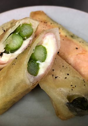 アスパラ・ハム・チーズの春巻き！-レシピのメイン写真