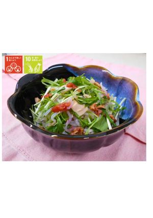 しらたきと水菜のツナあえ-レシピのメイン写真