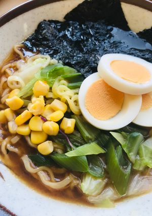 ラ王アレンジ●長ネギ／キャベツ／コーン-レシピのメイン写真