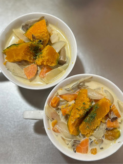 かぼちゃときのこの秋のスープ-レシピのメイン写真