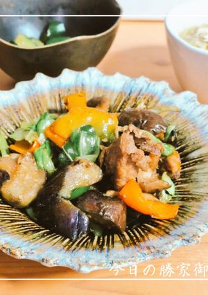 豚こまとピーマン茄子の味噌炒め-レシピのメイン写真