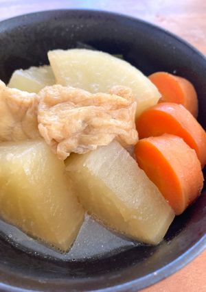 発熱に🤒☆大根にんじんの煮物nimono-レシピのメイン写真