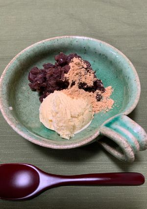 ゆであずきとアイスのおやつ-レシピのメイン写真