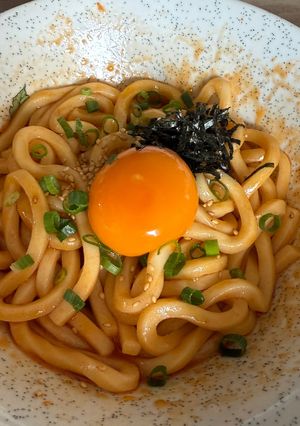 ビビンラー油うどん-レシピのメイン写真