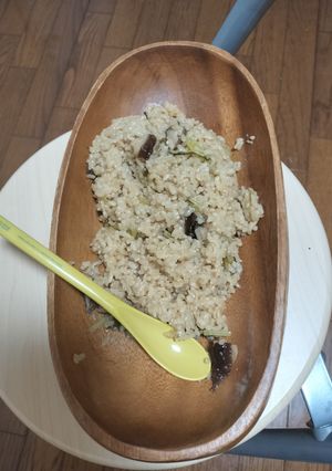 椎茸と蕪菜出汁炊き込みご飯-レシピのメイン写真