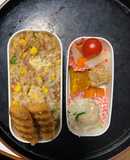 レンジ簡単梅クリームシーフード味炒飯弁当