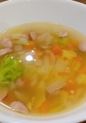 野菜スープ(冷凍ミックスベジタブル)-レシピのメイン写真