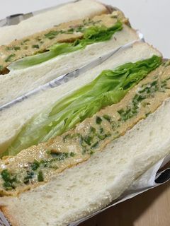ピーマン入り玉子焼きサンドイッチ-レシピのメイン写真