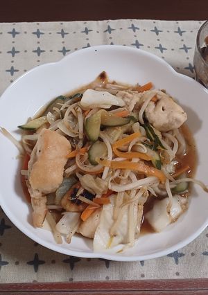 ささみとカット野菜の焼肉のたれ炒め-レシピのメイン写真