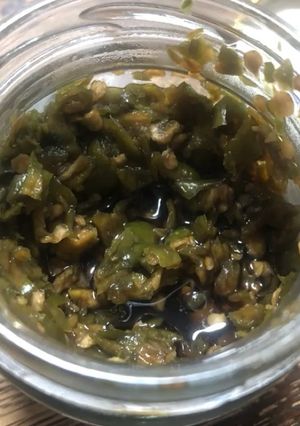青唐辛子の醤油漬け-レシピのメイン写真