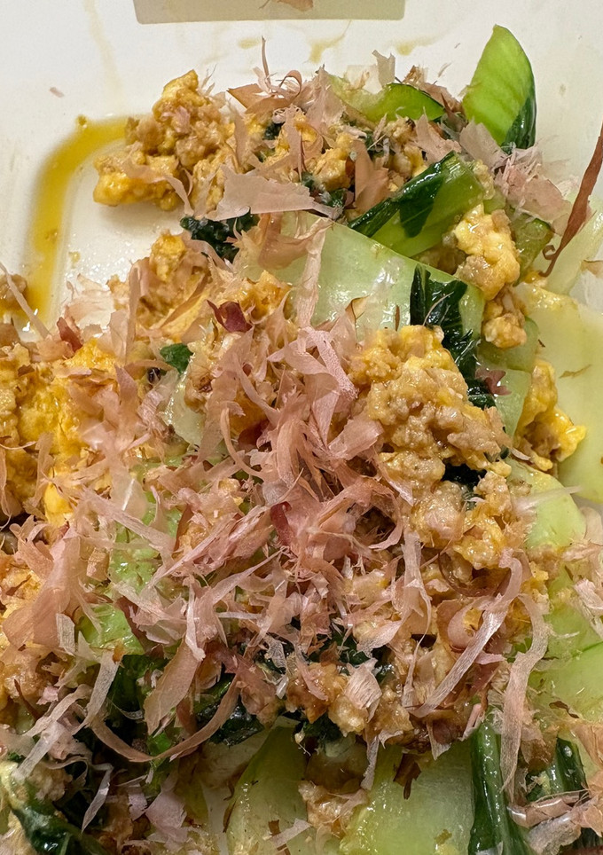 余った鶏そぼろと青梗菜で副菜-レシピのメイン写真