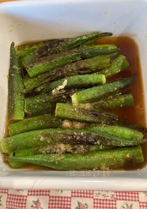 焼きオクラの生姜風味マリネ-レシピのメイン写真