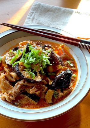 ＊豚こまと茄子の胡麻担々炒め＊-レシピのメイン写真
