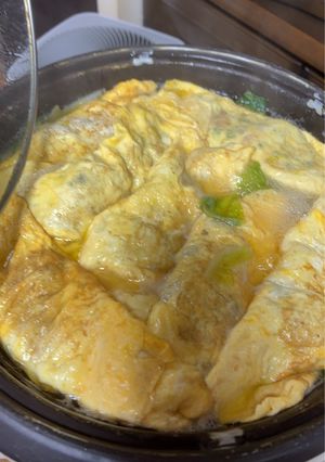 あったか白菜卵オムレツ鍋-レシピのメイン写真