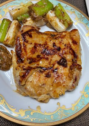 鶏もも肉の酒粕味噌焼き-レシピのメイン写真