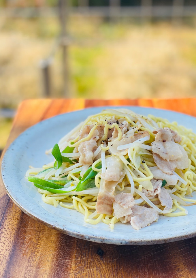 ネギともやしの中華風焼きそば-レシピのメイン写真