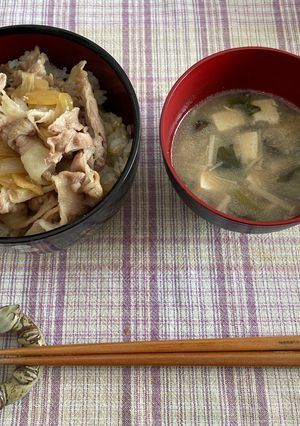 失敗！　豚丼（汁が少なかった）-レシピのメイン写真