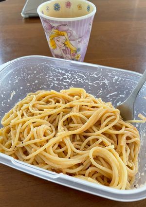 レンジで明太バターパスタ-レシピのメイン写真