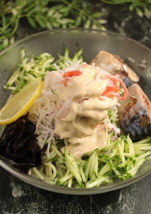 簡単！骨折対応食☆サバ冷やし中華-レシピのメイン写真