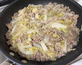 白菜と豚ひき肉の中華風炒め煮作り方7写真