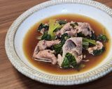 豚肉と小松菜のうま汁煮作り方4写真