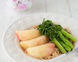 桃と生ハム、冷凍トマトの冷製パスタ作り方8写真