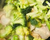 鶏肉＆丸ごとブロッコリーのオイスター炒め作り方2写真