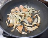鮭のバター醤油パスタ作り方2写真