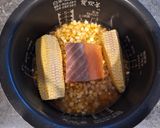 とうもろこしと鮭の炊き込みごはん作り方5写真