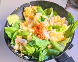 サラダチキンとレタスの炒飯作り方5写真
