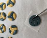バレーボール型クッキー作り方16写真
