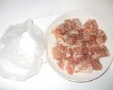 鶏もも肉黒ごま味噌和え♪簡単照り焼き作り方2写真