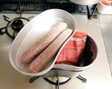 飯盒(はんごう)レトルトカレーソーセージ作り方2写真