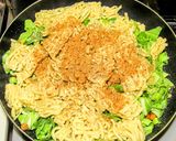 「グリンピースとカボチャの焼きそば」作り方6写真