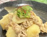 簡単(^^)麺つゆで豚バラとジャガイモ煮作り方4写真