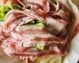 旨塩レモン麺みょうが☆肉うどん☆家族絶賛作り方1写真