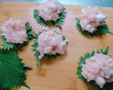 ＊鶏ひき肉と大葉のはんぺんふわふわ焼き＊作り方4写真