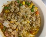 全てレンジ簡単洋風梅ウスター炒飯弁当作り方11写真