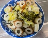 ちくわと白菜の塩昆布サラダ作り方4写真