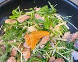 5分で！豚肉と水菜のシャキッと味噌炒め作り方4写真